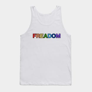 Freadom (Dark Outline) Tank Top